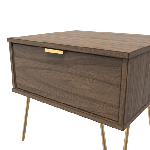 Hong Kong (Gold Hairpin Legs) 1 Drawer Midi Chest with Legs