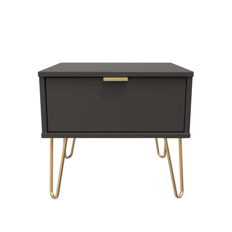 Hong Kong (Gold Hairpin Legs) 1 Drawer Midi Chest with Legs
