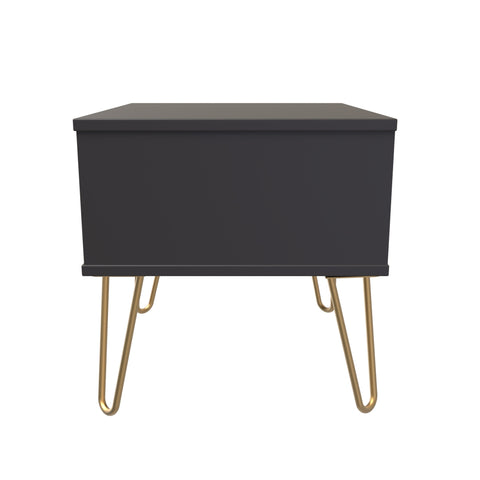 Hong Kong (Gold Hairpin Legs) 1 Drawer Midi Chest with Legs