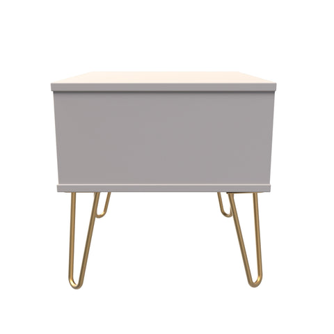 Hong Kong (Gold Hairpin Legs) 1 Drawer Midi Chest with Legs