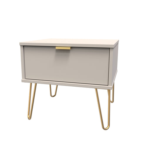 Hong Kong (Gold Hairpin Legs) 1 Drawer Midi Chest with Legs