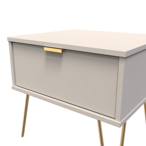 Hong Kong (Gold Hairpin Legs) 1 Drawer Midi Chest with Legs