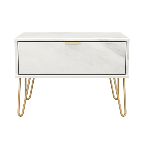 Hong Kong (Gold Hairpin Legs) 1 Drawer Midi Chest with Legs