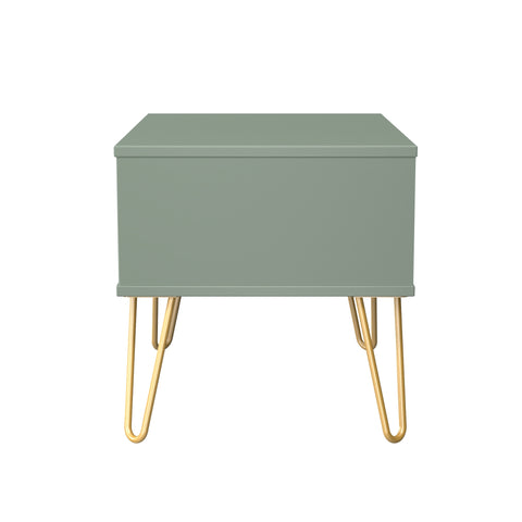 Hong Kong (Gold Hairpin Legs) 1 Drawer Midi Chest with Legs