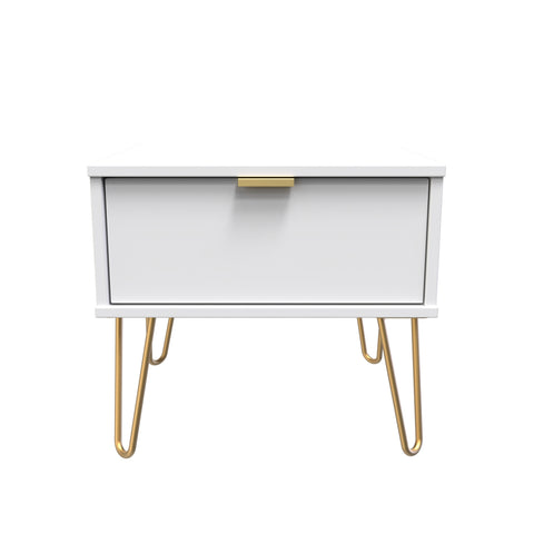 Hong Kong (Gold Hairpin Legs) 1 Drawer Midi Chest with Legs