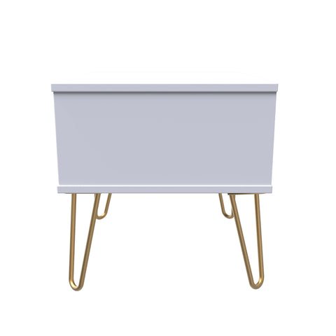 Hong Kong (Gold Hairpin Legs) 1 Drawer Midi Chest with Legs