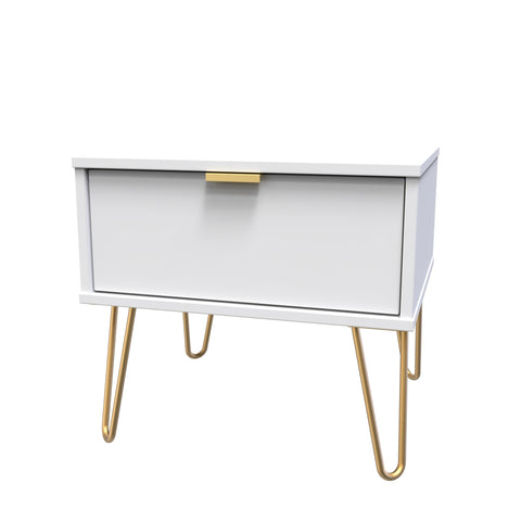 Hong Kong (Gold Hairpin Legs) 1 Drawer Midi Chest with Legs