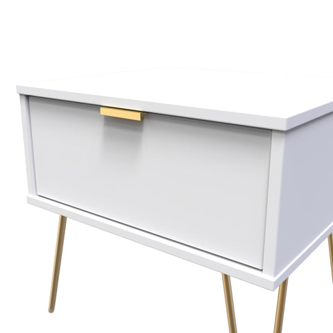 Hong Kong (Gold Hairpin Legs) 1 Drawer Midi Chest with Legs