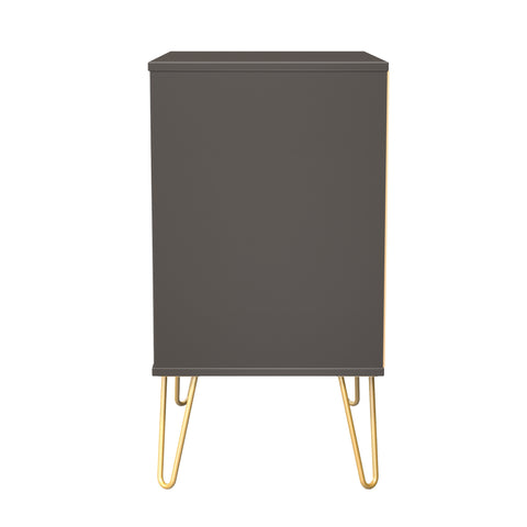 Hong Kong (Gold Hairpin Legs) 3 Drawer Midi Chest with Legs