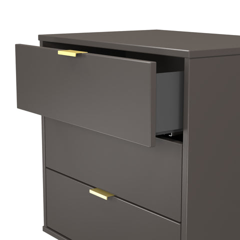 Hong Kong (Gold Hairpin Legs) 3 Drawer Midi Chest with Legs