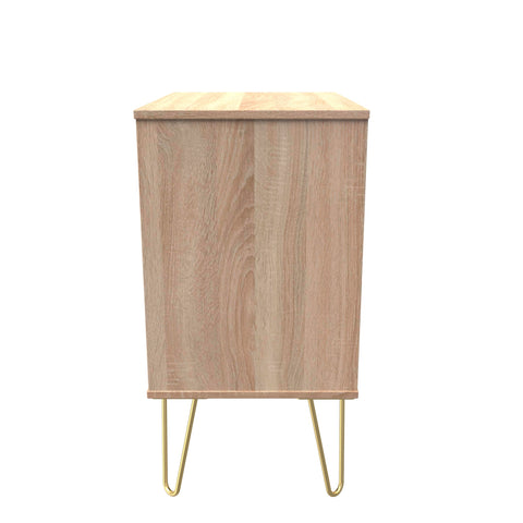 Hong Kong (Gold Hairpin Legs) 3 Drawer Midi Chest with Legs