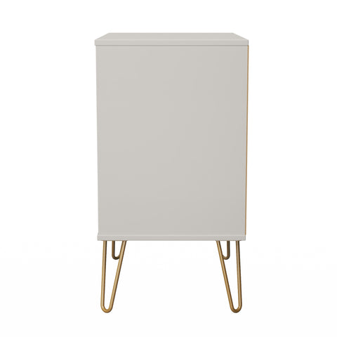 Hong Kong (Gold Hairpin Legs) 3 Drawer Midi Chest with Legs