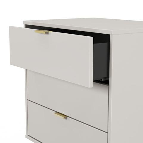 Hong Kong (Gold Hairpin Legs) 3 Drawer Midi Chest with Legs