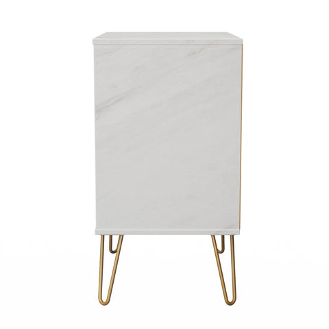 Hong Kong (Gold Hairpin Legs) 3 Drawer Midi Chest with Legs