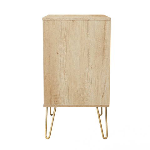 Hong Kong (Gold Hairpin Legs) 3 Drawer Midi Chest with Legs