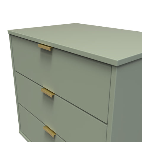 Hong Kong (Gold Hairpin Legs) 3 Drawer Midi Chest with Legs