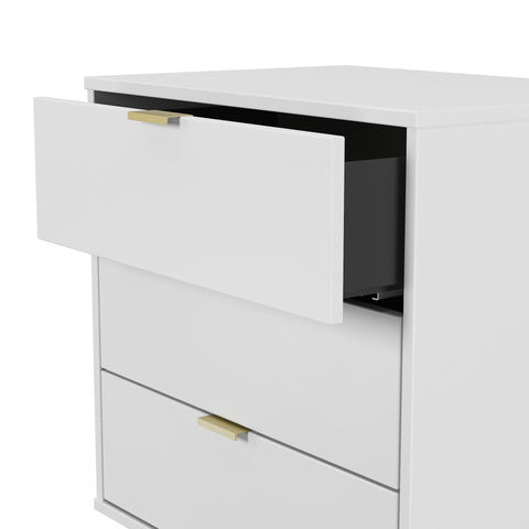 Hong Kong (Gold Hairpin Legs) 3 Drawer Midi Chest with Legs