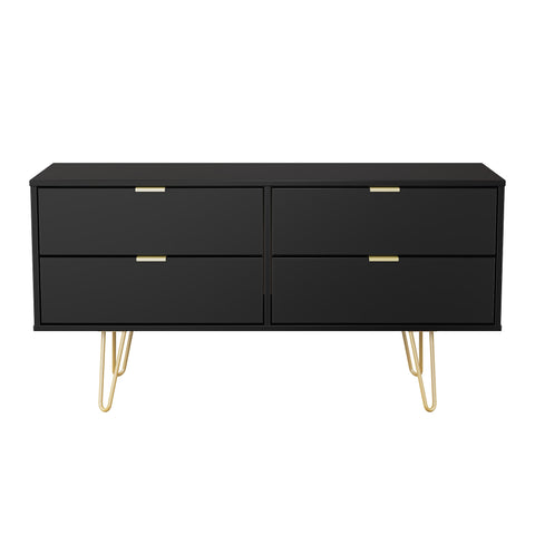 Hong Kong (Gold Hairpin Legs) 4 Drawer Bed Box