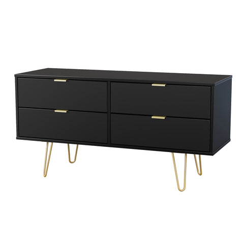 Hong Kong (Gold Hairpin Legs) 4 Drawer Bed Box