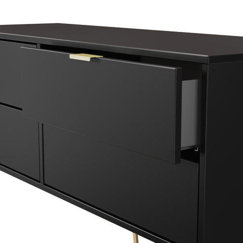 Hong Kong (Gold Hairpin Legs) 4 Drawer Bed Box