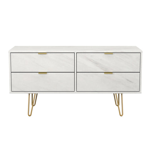 Hong Kong (Gold Hairpin Legs) 4 Drawer Bed Box