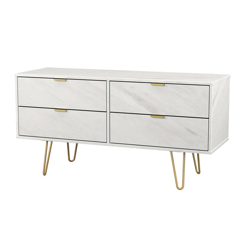 Hong Kong (Gold Hairpin Legs) 4 Drawer Bed Box