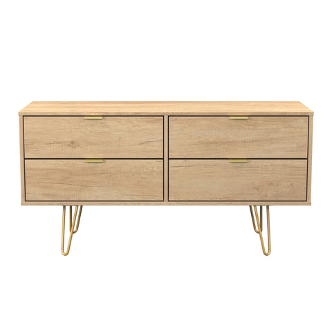 Hong Kong (Gold Hairpin Legs) 4 Drawer Bed Box