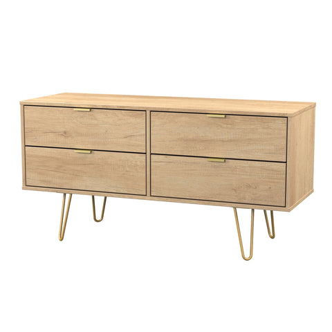 Hong Kong (Gold Hairpin Legs) 4 Drawer Bed Box