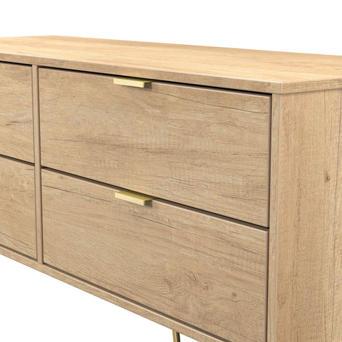Hong Kong (Gold Hairpin Legs) 4 Drawer Bed Box