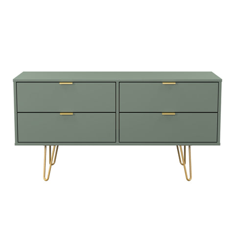 Hong Kong (Gold Hairpin Legs) 4 Drawer Bed Box