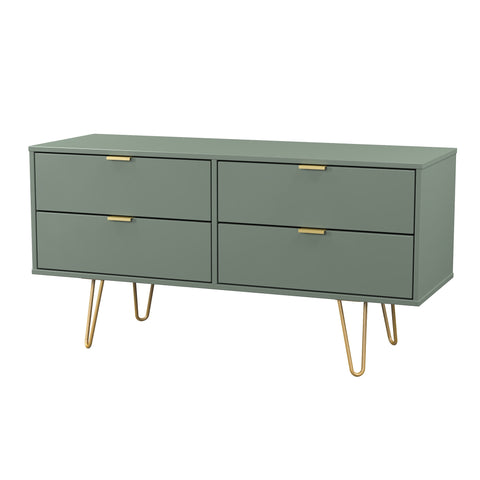 Hong Kong (Gold Hairpin Legs) 4 Drawer Bed Box