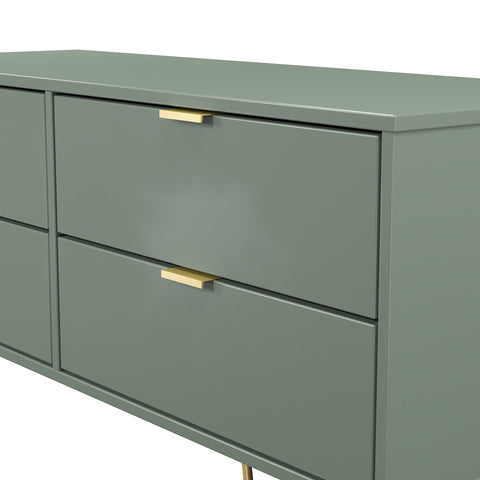 Hong Kong (Gold Hairpin Legs) 4 Drawer Bed Box