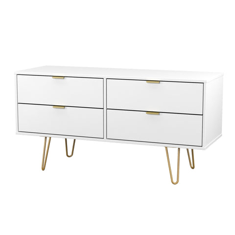Hong Kong (Gold Hairpin Legs) 4 Drawer Bed Box