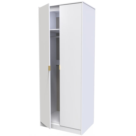 Hong Kong (Gold Hairpin Legs) Tall Plain Wardrobe
