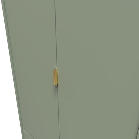 Hong Kong (Gold Hairpin Legs) Tall 2 Drawer Wardrobe