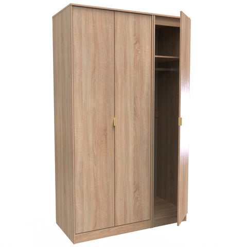 Hong Kong Tall Triple Plain Wardrobe