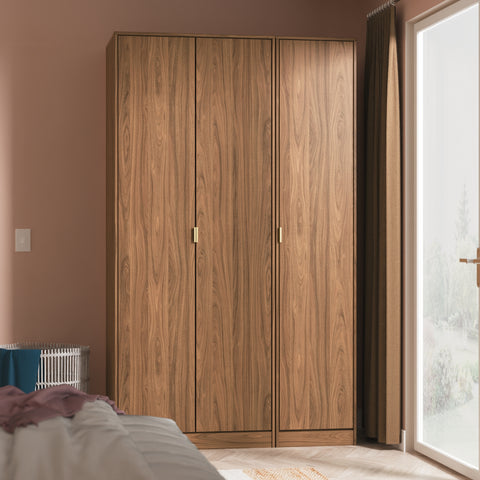 Hong Kong Tall Triple Plain Wardrobe