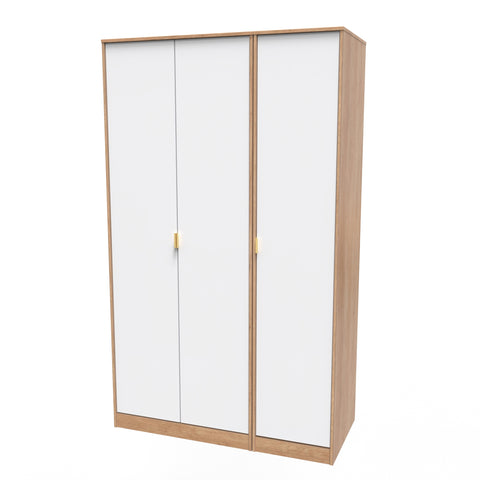Hong Kong Tall Triple Plain Wardrobe