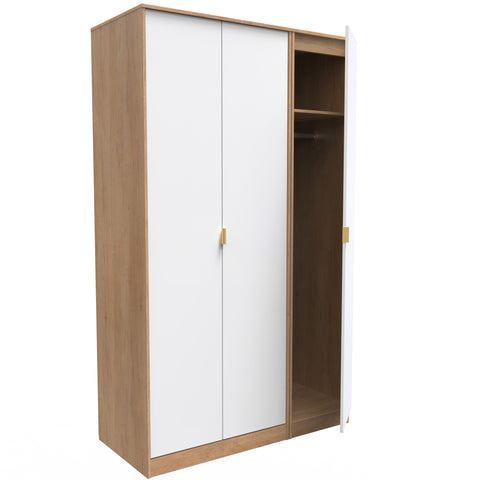Hong Kong Tall Triple Plain Wardrobe