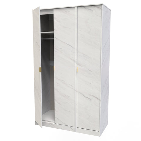 Hong Kong Tall Triple Plain Wardrobe