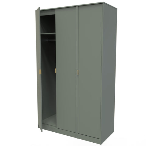 Hong Kong Tall Triple Plain Wardrobe