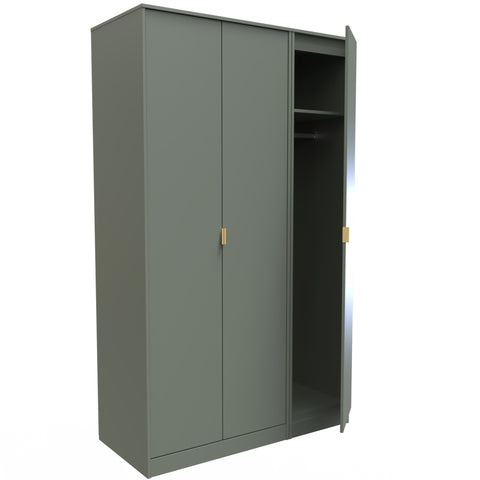 Hong Kong Tall Triple Plain Wardrobe
