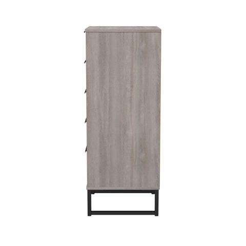 Hong Kong (Black Sleigh Legs) 5 Drawer Bedside Cabinet