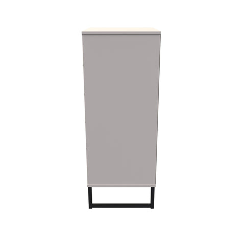 Hong Kong (Black Sleigh Legs) 5 Drawer Bedside Cabinet