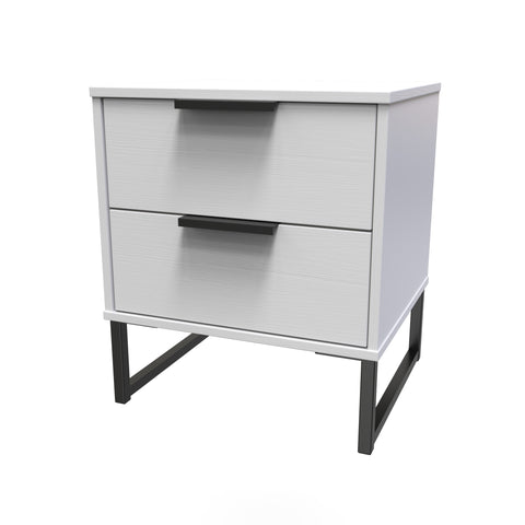 Hong Kong 2 Drawer Bedside Cabinet