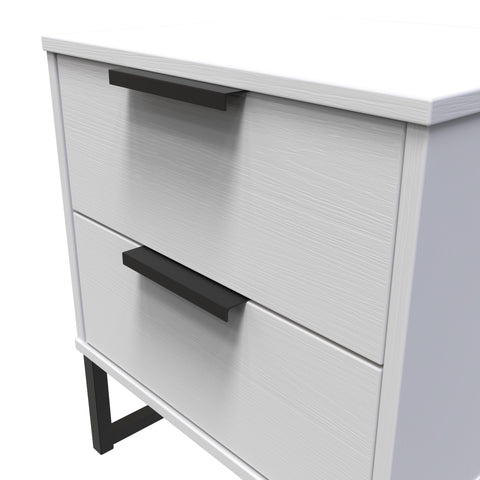 Hong Kong 2 Drawer Bedside Cabinet