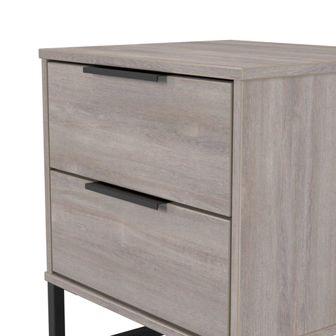 Hong Kong 2 Drawer Bedside Cabinet