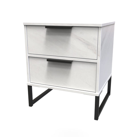 Hong Kong 2 Drawer Bedside Cabinet