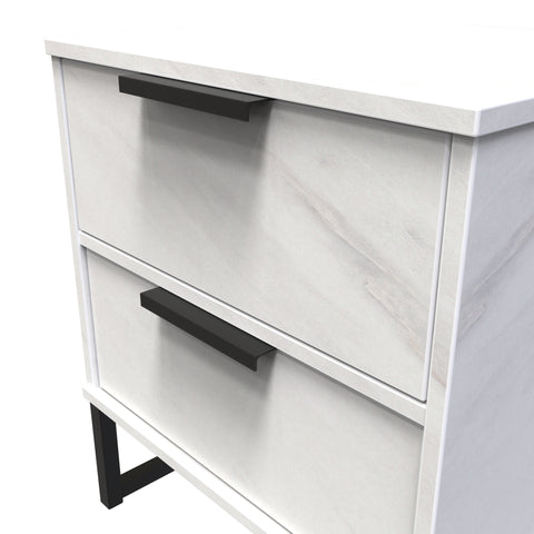 Hong Kong 2 Drawer Bedside Cabinet