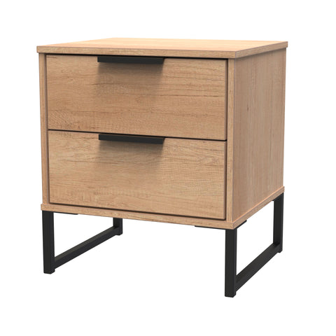 Hong Kong 2 Drawer Bedside Cabinet